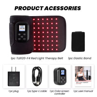AERS Wearable Red Light Therapy Belt | Infrared Lower Back Pain Relief Wrap